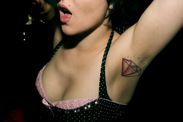 I've never seen a tattoo on an underarm before.