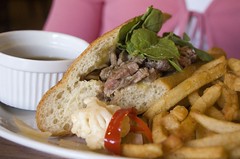 Roast beef "French Dip"