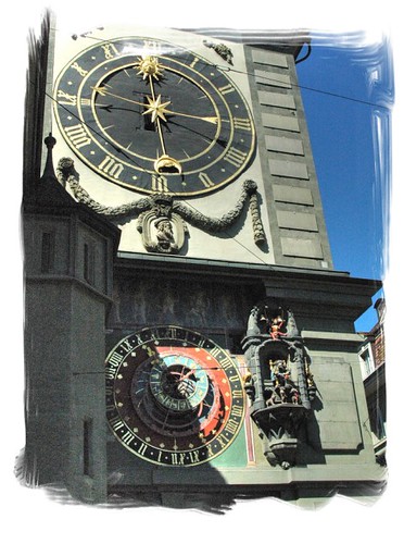 astrological zytglogge tower clock