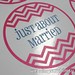 Pink & Navy Blue Chevron Wedding Favor Label/Sticker <a style="margin-left:10px; font-size:0.8em;" href="http://www.flickr.com/photos/37714476@N03/19455781338/" target="_blank">@flickr</a>