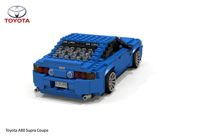 auto car japan japanese model lego stuck render turbo toyota 1992 a80 coupe supercar challenge 92 1990s 90s cad lugnuts povray supra moc ldd miniland lego911 stuckinthe90s