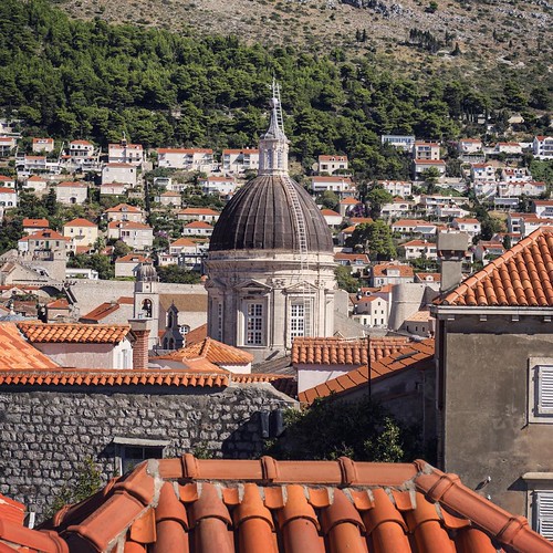 8      2013   #Travel #Memories #Throwback #2013 #Autumn #Dubrovnik #Croatia   #Old #Town #View #Cathedral #Dome #House #Orange #Roof ©  Jude Lee