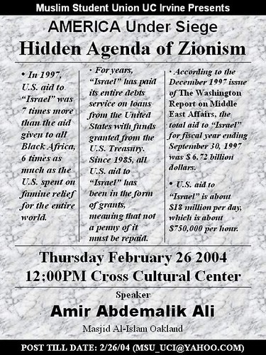 20040226 America Under Siege - Hidden Agenda of Zionism - Amir Abdel Malik Ali - zionism2004