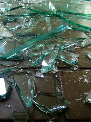 smashed glass