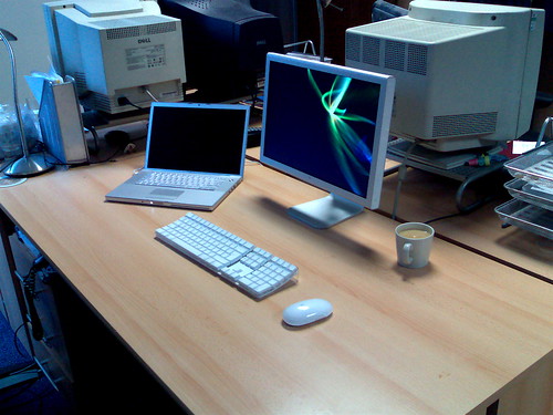 My desk at work v2 (mobile)