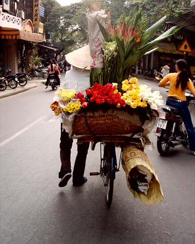 flower seller, ha noi
