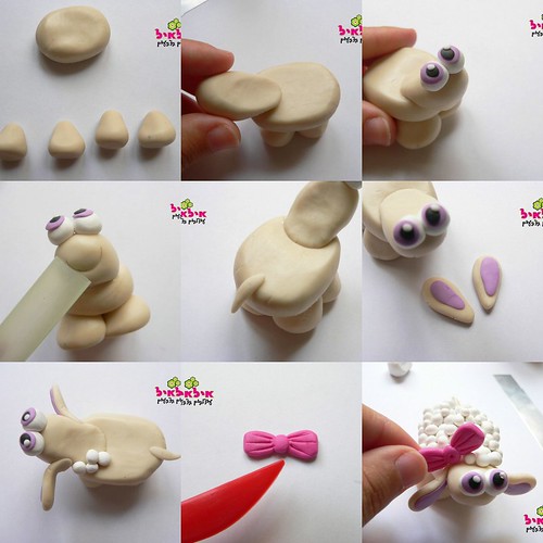 How to sculpture a fimo sheep