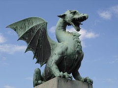 Dragon (the dragon bridge in Ljubljana, Republic of Slovenia) by Zoe52, on Flickr