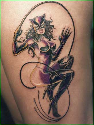 Cat Woman tattoo by Bryant Mickler