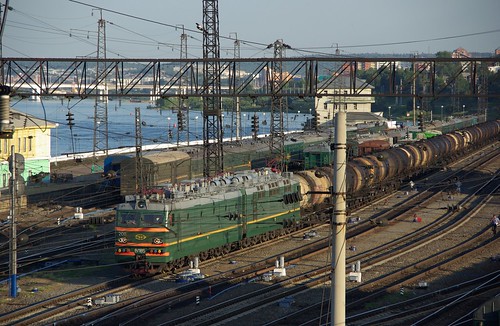 RZD VL85-208, Irkutsk railway station, Transsib line ©  trolleway