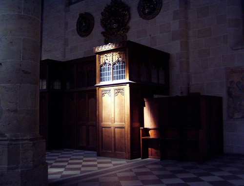 Ulm Cathedral. Confessional.