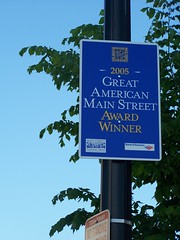 Barracks Row, Great American Main Street sign