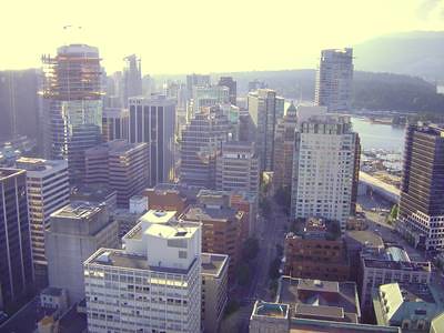 The Lookout at Harbour Centre in Vancouver, BC, Canada - July 17, 2006