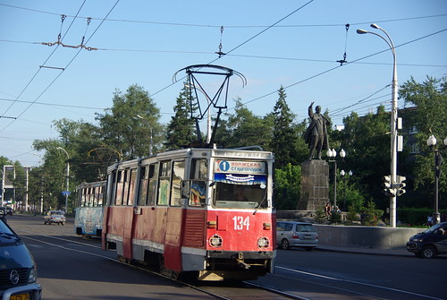 Irkutsk tram 71-605 134 ©  trolleway
