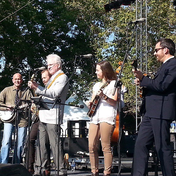Sierra Hull joins steve martin and the steep canyon rangers at #huckyeah #ontario #bluegrasssituation