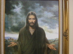 Jesus on the wall of the senior Home