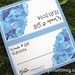 Blue Hydrangea Custom Tented Wedding Place Card / Escort Card <a style="margin-left:10px; font-size:0.8em;" href="http://www.flickr.com/photos/37714476@N03/19669073861/" target="_blank">@flickr</a>