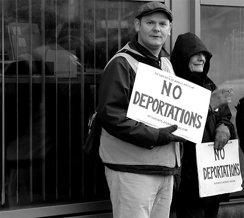 Someone against deportation