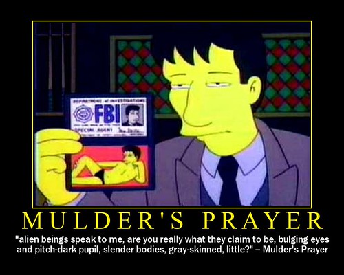 fox mulder @ the simpsons (redux) by ~C4Chaos.