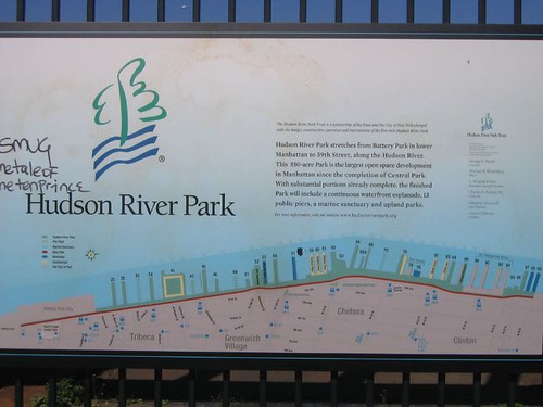 Map of Hudson River Park