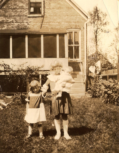 Mary holding baby Eileen, with sister Agnes