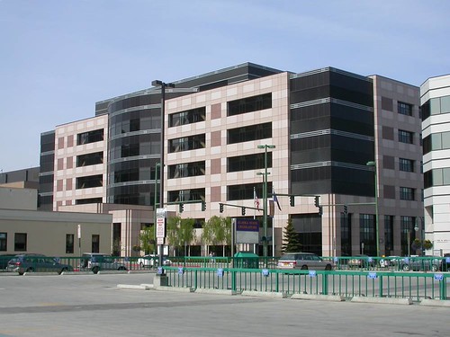 Nesbett Courthouse in downtown Anchorage, part of the Alaska Court System