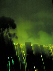 End of the world, in green mood lighting