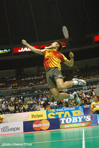 Lin Dan's jump smash | Flickr - Photo Sharing!