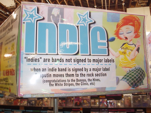 Meaning of indie Rock