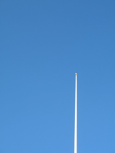 flag pole without flag. Flag pole with no flag