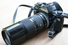 Canon A1 with FD 80-200mm f4 zoom