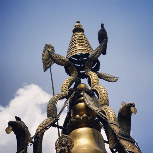   ... 2009   ... #Travel #Memories #2009 #Patan #Kathmandu #Nepal    ...     #Temple #Golden #Roof #Sculpture #Dove ©  Jude Lee
