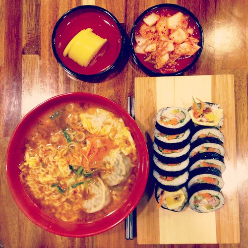    ...        #Dinner #Korean #Food #Instant #Noodle #Gimbab ©  Jude Lee