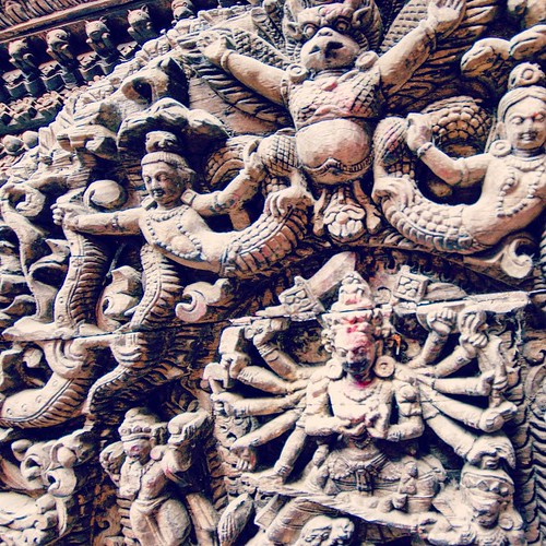   2009   ...   ...       #Travel #Memories #2009 #Kathmandu #Temple #Sculpture #PrayForNepal ©  Jude Lee
