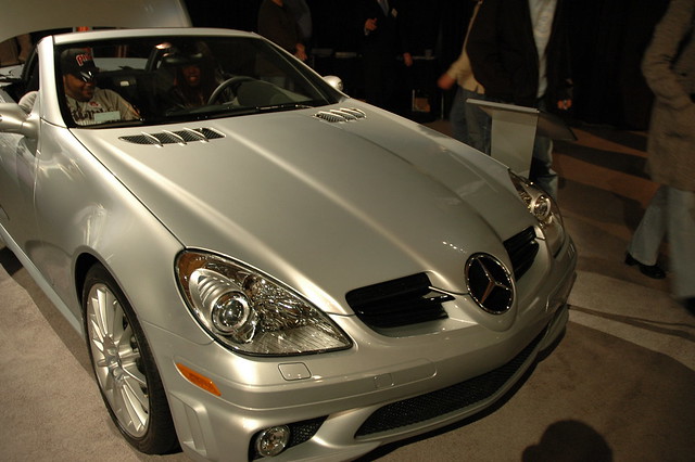 2005 philadelphia car automobile autoshow mercedesbenz slkclass