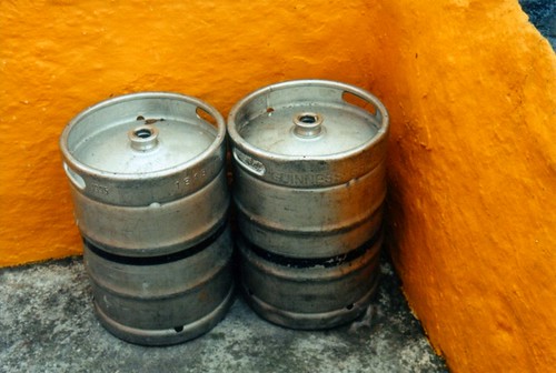 Guinness kegs