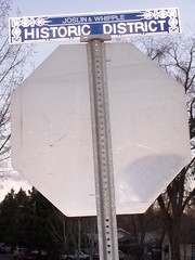Historic district street sign, Prescott, Arizona