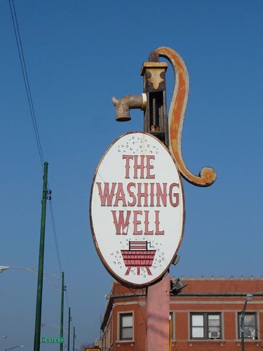 The Washing Well sign