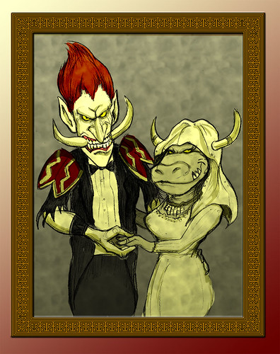 A Tauren and Troll Wedding by jawboneradio.