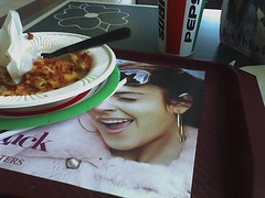 Yesterday I ate lunch on Lindsay Lohan's Face.