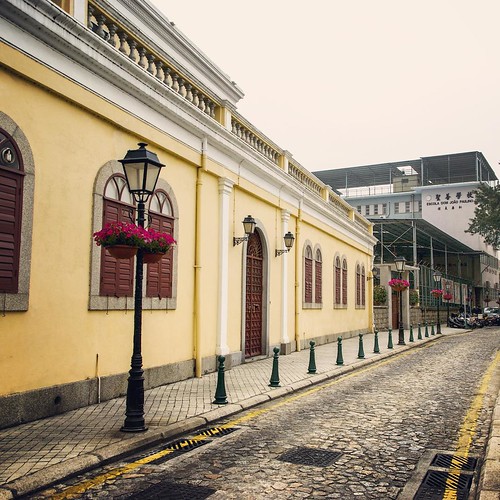    ...     #Travel #Memories #Throwback #Winter #Macau #China        ... #Taipa #Old #Yellow #Building #Back #Street #Lamp ©  Jude Lee