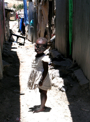 Child in Kenyan slum