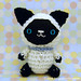 Amigurumi Siamese Kitty Cat with collar and heart charm
