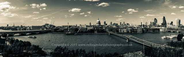 St Pauls and London Skyline from Members Room at Tate Modern-3