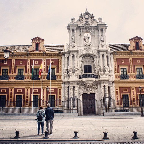 2012     #Travel #Memories #Throwback #2012 #Autumn #Sevilla #Spain  ...   #Building #Square #Street #Old #Couple ©  Jude Lee