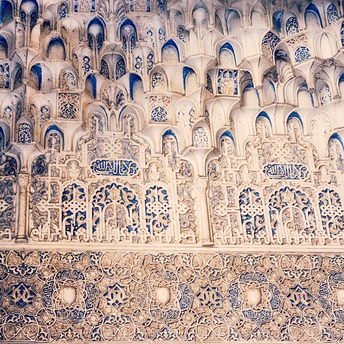 2012     #Travel #Memories #Throwback #2012 #Autumn #Granada #Spain    ...    ... #Alhambra #Palace #Nazaries #Architecture #Wall #Sculpture #Pattern ©  Jude Lee
