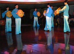 Blue Chinese Women Dancing
