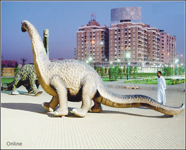 Dinosaurs in a Park of Karachi