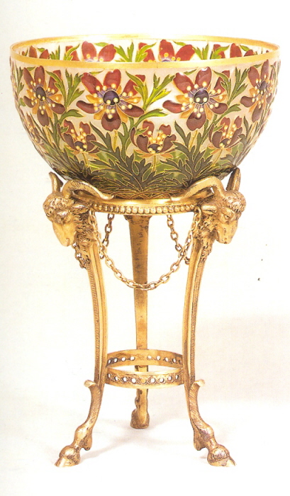 André-Fernand Thesmar, bowl and base, 1897