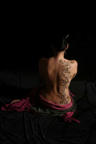 Body Art with artistic painting in sexy girl model